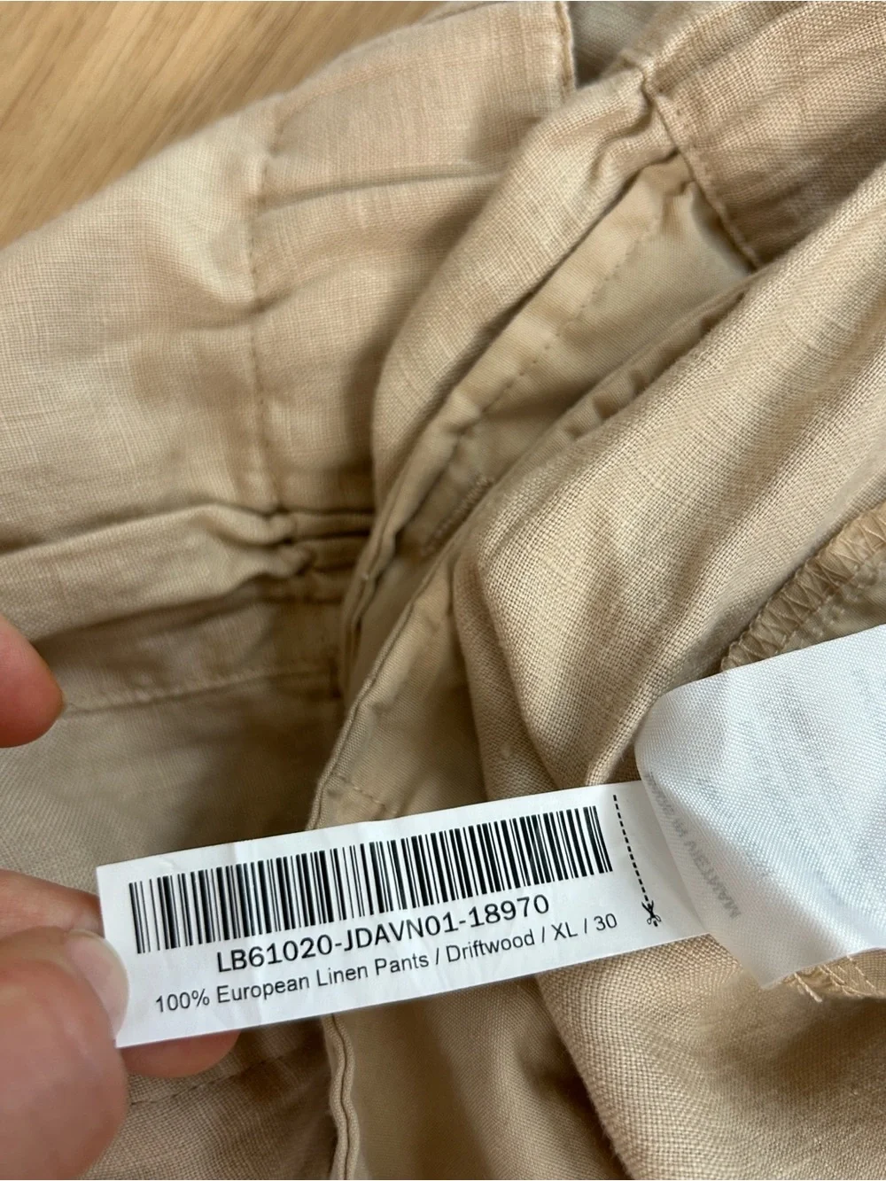 NWT Quince Men’s 100% European Linen Pants XL